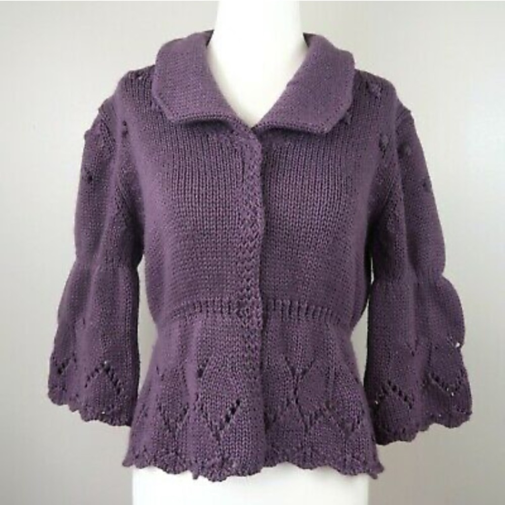 Anthropologie’s Hekla & Co Peplum Sweater